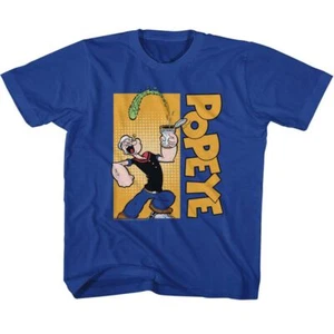 Kids Popeye Vertical Logo Comics Shirt - Picture 1 of 3