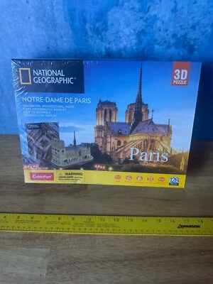 National Geographic 3D Puzzle Notre-Dame De Paris CubicFun New Sealed - Image 1 of 3