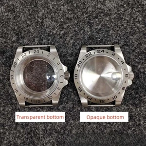 Caja de reloj de cristal de zafiro cepillado de 40 mm compatible con NH34 NH35 NH36 MIYOTA 8215 - Imagen 1 de 6