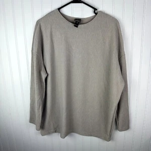 Clara Sun Woo Tan Ribbed Top Size XL - Picture 1 of 3