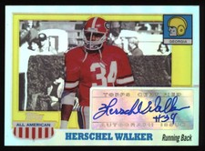 2005 Herschel Walker Topps All-American Refractor Auto Autograph #14/55 *NICE*