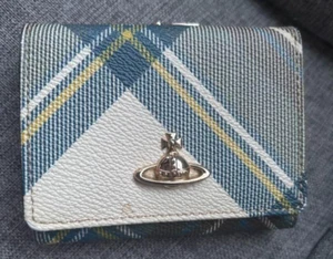 Vivienne Westwood Folding Wallet Check Multicolor No Box Shipped from Japan - Picture 1 of 6