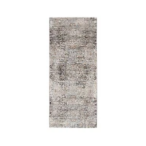 2'6"x6' Gray, Modern, Silk with Textured Wool, Hand Knotted, Runner Rug R63711 - Picture 1 of 8