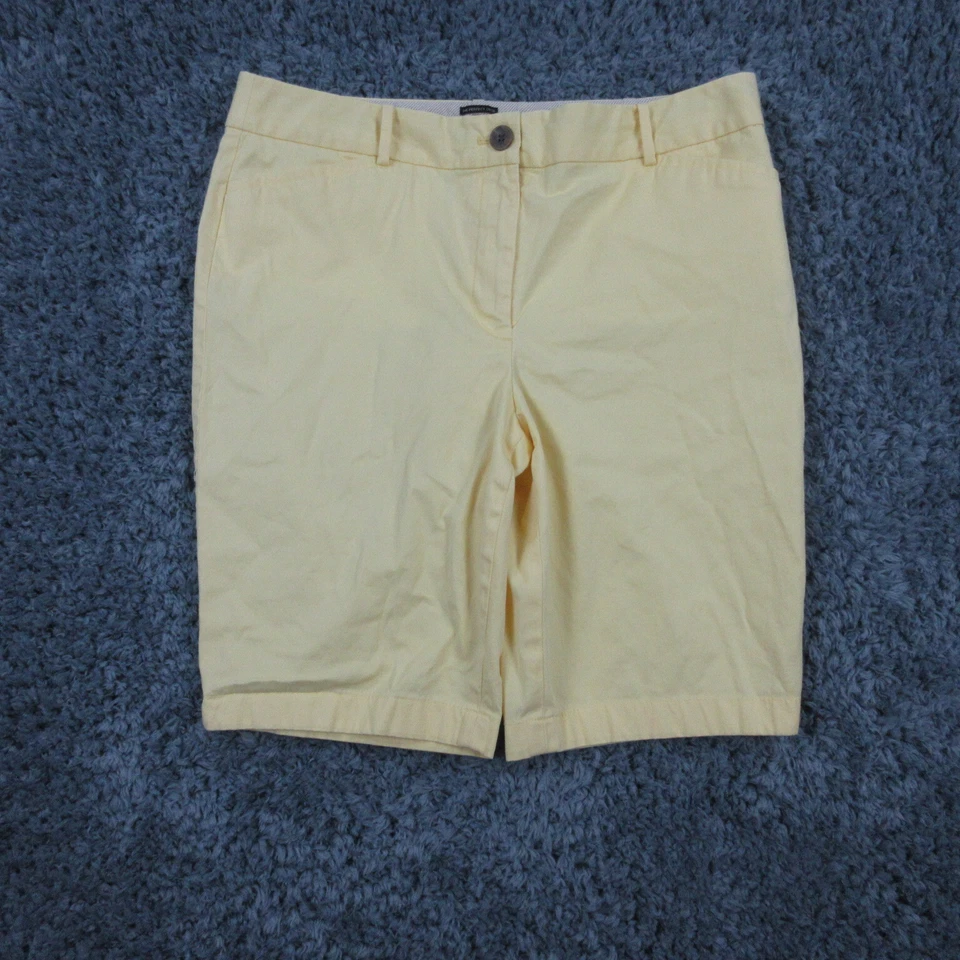 Pantalones Cortos Talbots Mujer 12 Amarillo Perfecto Crop Chino 34x10* Foto 1 de 4