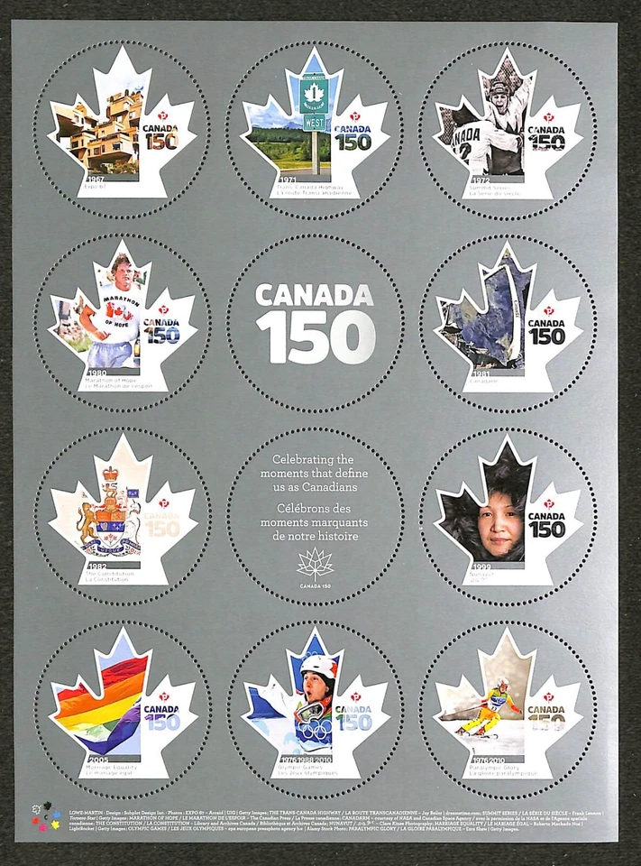 Canada - Scott 2999 - Canada 150th - Sheet in Post Office Sealed Pack - 2017 - Image 1 of 1