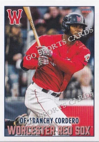2022 Worcester Red Sox Franchy Cordero Boston Red Sox DR - Image 1 of 1
