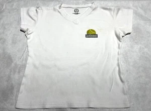 Girl's Tennis Short Sleeve Shirt White Size M- (10/12) USED - Picture 1 of 5