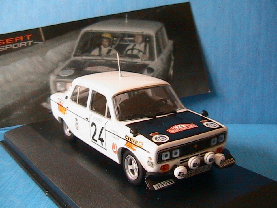 Seat 1430 1800 Gr4 #24 Rallye Monte Carlo 1977 Salvador Servia Sabater Ixo 1/43 - Image 1 of 1
