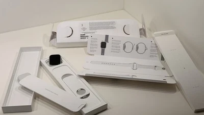 Apple Watch Series 8 45mm Silver Aluminium CEL WLAN/GPS/LTE White Sport - Bild 1 von 4