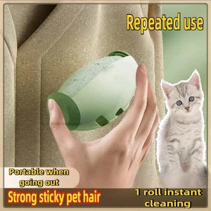 Rodillo de pelusa reutilizable lavable portátil - Ropa removedora de pelo y polvo para mascotas - Imagen 1 de 12