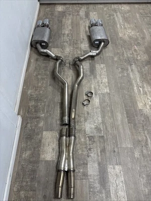 Ford M-5200-M5SC  2015-2017 Mustang GT 5.0L Sport Cat Back Exhaust Quad Tips - Image 1 of 4