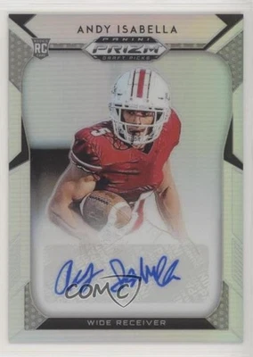 2019 Panini Prizm Draft Picks Silver Andy Isabella #280 Rookie Auto RC - Image 1 of 2