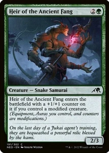 X 1 Heir of the Ancient Fang NM-M NEO MTG Magic The Gathering - Picture 1 of 2