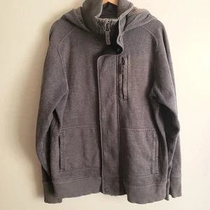 Lululemon Herren Heavy Hooded Jacke XL dunkelgrau Baumwolle Fleece Hoodie - Bild 1 von 12