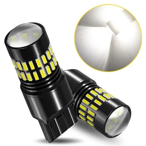 7443 7440 7444 LED White Reverse Stop Break Turn Signal Parking Light Bulbs 2/4X - Picture 1 of 29