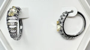 Bomb Party November Earrings - ER16014 Held By Motion - Hematite - Picture 1 of 3