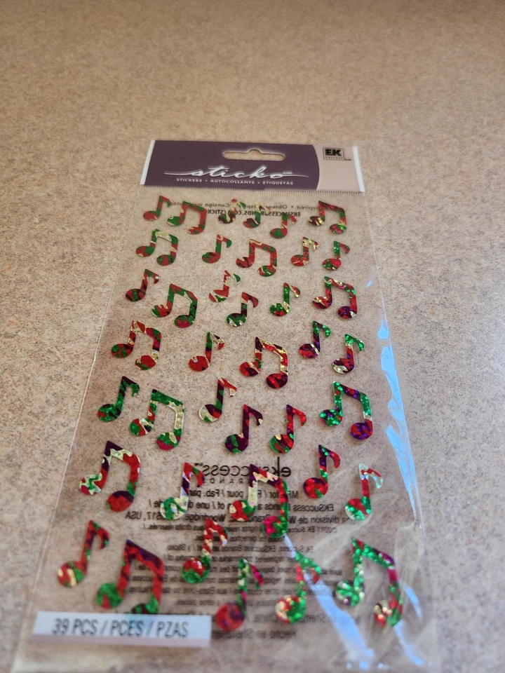 Sticko~Jazzy Notes~Shiny Stickers - Image 1 of 1