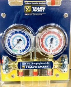 Yellow Jacket 41312 2-Valve Series 41 Test/Charging Manifold - Factory Sealed - Picture 1 of 2