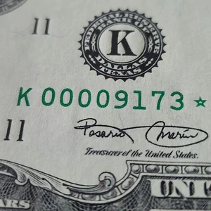 00009173* 2003 Two Dollar $2 Star Bill Fancy Low Serial Number BU Uncirculated - Picture 1 of 18