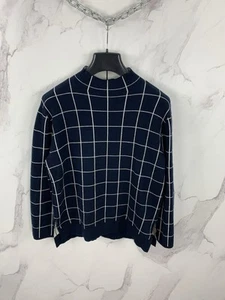 ME+EM Wool Cotton Mock Neck Top Sweater Size 12 - Picture 1 of 12
