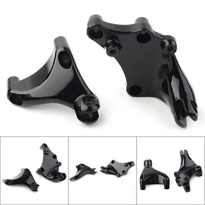 Black Rear Footrest Peg Mount Bracket for 2014-2021  Harley Sportster XL1200C - Image 1 of 4