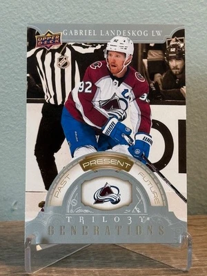 2022-23 Upper Deck Trilogy Present Generations Gabriel Landeskog #TG-12B Avs - Image 1 of 2