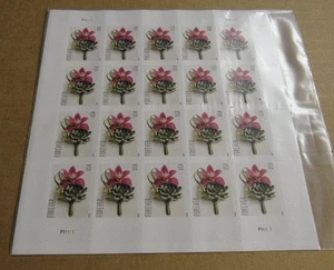 200 FOREVER Stamps 10 Sheet Contemporary Flower - Picture 1 of 3