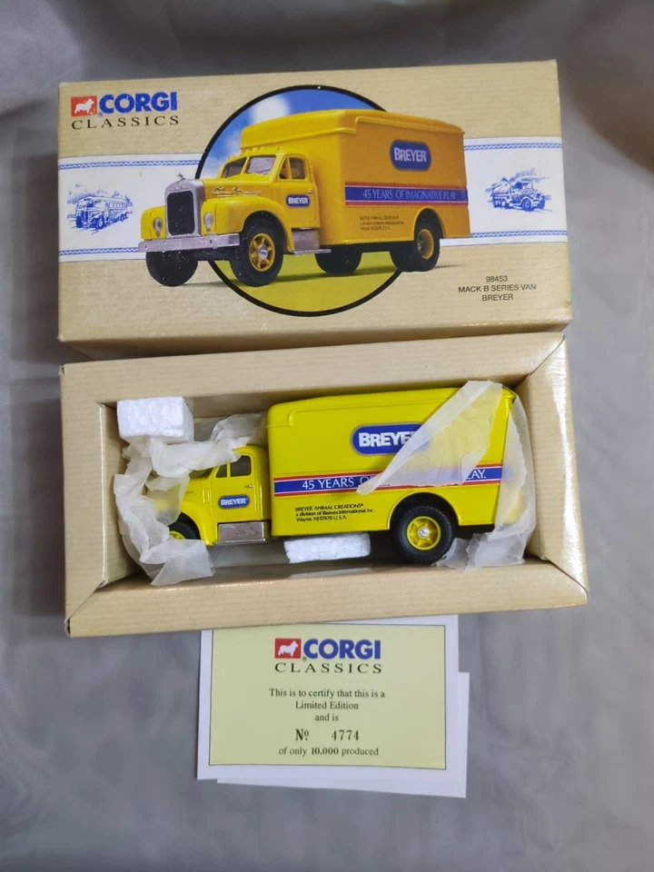 CORGI CLASSICS Ref 98453 MACK B SERIES VAN BREYER MINT BOXED LTD EDITION 1995 - Image 1 of 1