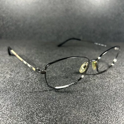 Burberry Women’s Eyeglasses B 1256 1003 Chrome Gunmetal Plaid 53-16-135 Cute! - Image 1 of 4