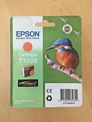 Genuine Epson Ink - T1599 ORANGE / STYLUS PHOTO R2000 (INC VAT) BOXED 2024 - Image 1 of 2