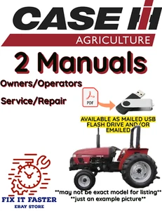 CASE IH DX25 TRACTOR MANUAL OPERADORES SERVICIO REPARACIÓN PROPIETARIOS PDF USB - Imagen 1 de 5
