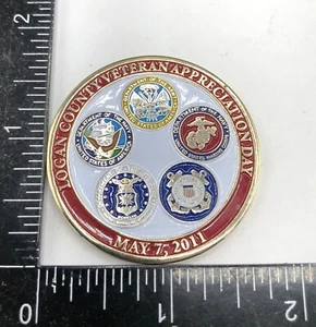 Logan County, Ohio US Military Veteran Appreciation Day Challenge Coin - Picture 1 of 4