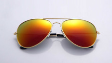 Yellow Red Gold Aviator Polarized Sunglasses Mirrored for Men Women UV400