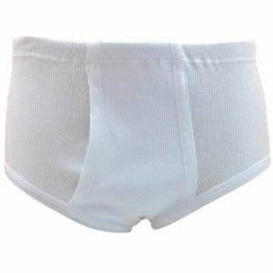 12 Slip uomo Moretta in cotone costina con apertura, elastico sostituibile art 5 - Picture 1 of 3
