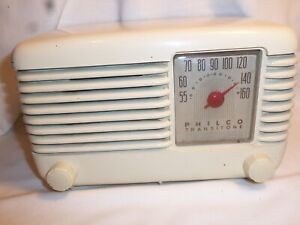 Vintage Philco Transitone Radio. Model 48-200-121 Display/Parts/Restore cord cut