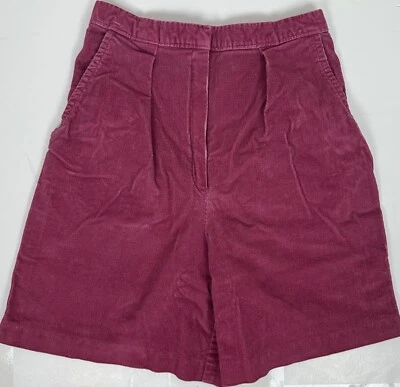 Pantalón Corto Vintage Pastory 25” Cintura Ultra Alta Rosa Baya Fucsia Elastizado Foto 1 de 4