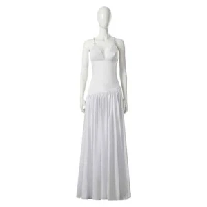 Harley Quinn White Wedding Gown Long Dress Joker 2: Folie à Deux Cosplay Costume - Picture 1 of 6
