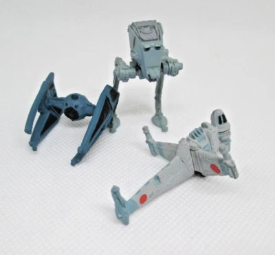1990's Micro Machines Star Wars- B Wing Starfighter, Imperial Walker, TIE #1A - Image 1 of 3