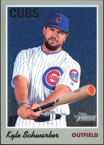 2019 Topps Heritage Kyle Schwarber THC-117 Chrome 154/999 - Picture 1 of 2