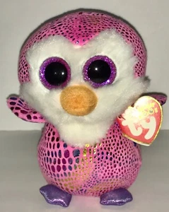 TY PATTY PENGUIN 6” GORRO BOOS-EXCLUSIVO DE JUSTICIA, NUEVO, ETIQUETA ROJA-RETIRADO-BONITO - Imagen 1 de 3