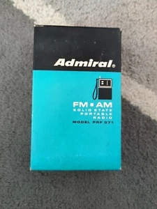 Antique Radio Admiral AM FM Model PRF 1103, In Original Box W/Manual And Case - Picture 1 of 10