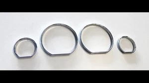 BMW E46 M3 Euro calibre cromado esfera tablero anillos bisel borde velocímetro CA M-Tech - Imagen 1 de 2