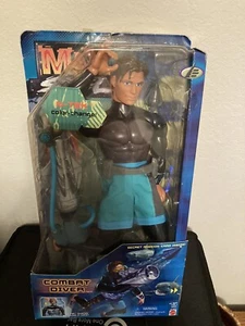 GI JOE STYLE ACTION MAN MAX STEEL 1999 12" COMBAT DIVER FIGURE BATTLE GEAR! a76 - Picture 1 of 4