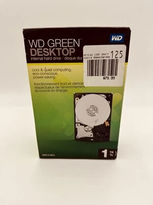 Western Digital WD Green Hard Drive 1TB WDBAAY0010HNC-NRSN HDD NEW Sealed BOX - Image 1 of 4