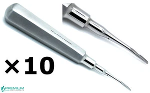 10× Dental Elevator Curved Tip 2mm Root Extraction Surgical Premium Instruments - Picture 1 of 3