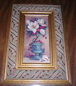 Barbara Mock Magnolia Topiary II Crown Fine Arts #5257 framed by Carolina Mirror - Picture 1 of 12