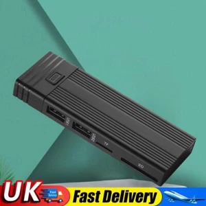 PCIe M.2 HDD Enclosure USB HUB NVMe/SATA Mobile Harddisk Box for Desktop Laptop - Afbeelding 1 van 12