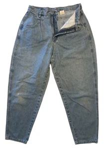 vtg 90s Brittania Relaxed Fit Jeans Sz 14P High Waist Tapered Mom Logos - Bild 1 von 16