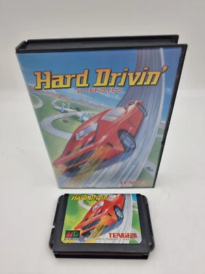 HARD DRIVIN No Manual Sega Megadrive Japan Used - Image 1 of 4
