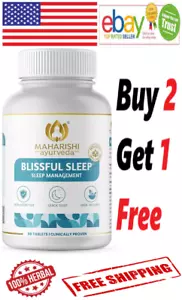Maharishi Ayurveda 60Tabs For Sleep Management (100% Natural & Herbal) Free Ship - Picture 1 of 8